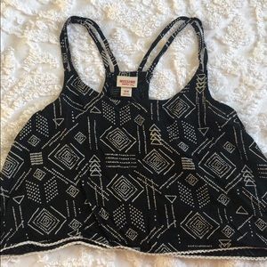 Tribal Print Crop Top